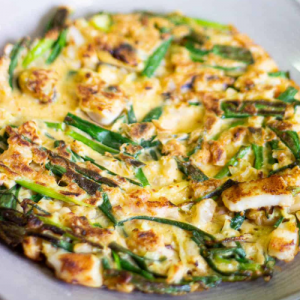 Pajeon (Spring onion Pancakes)