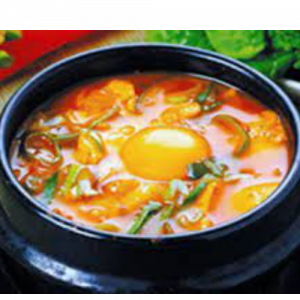 Sundubu jjigae With Boiled Rice