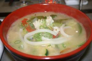Seafood Udon soup